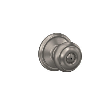 Schlage F40 Geo 619 Georgian Door Knob Bed Bath Privacy Lock Satin Nickel