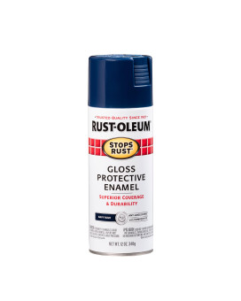 Rustoleum 7723830 Stops Rust Spray Paint 12 Oz Gloss Navy