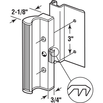 Handle Patio Door 14538 Pack Of 1