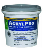 Custom Building Products Arl4000Qt 1 Quart Acrylpro Ceramic Tile Mastic White