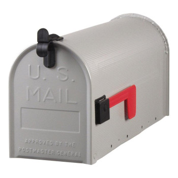 Mailbox Rural 1 Gray Pack Of 1