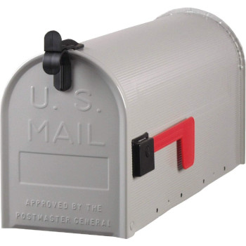 Mailbox Rural 1 Gray Pack Of 1