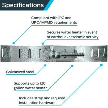Water Heater Restraints Pack Of 1