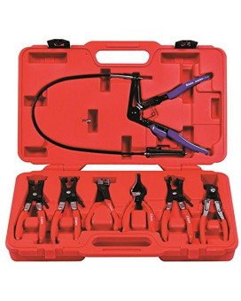 Astro 9406 Hose Clamp Plier Set 7 Piece Red