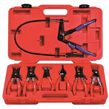 Astro 9406 Hose Clamp Plier Set 7 Piece Red