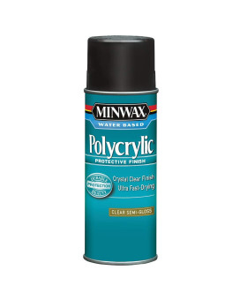 Minwax 34444000 Polycrylic Protective Finish Spray For Wood Clear Semigloss 115 Oz Aerosol Can