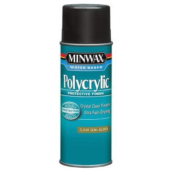 Minwax 34444000 Polycrylic Protective Finish Spray For Wood Clear Semigloss 115 Oz Aerosol Can