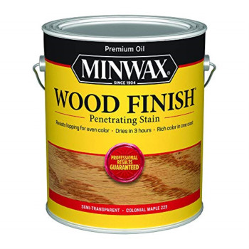 1233766 Minwax Stain Voc Glmaple Minwax Wood Finish 250 Voc Compliant Semitransparent Colonial Maple Oilbased Penetrating Wood