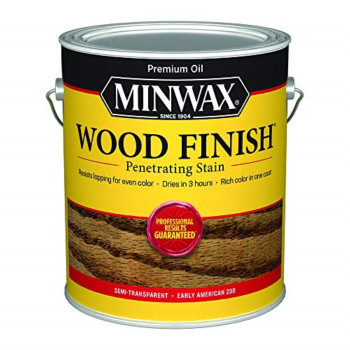 1233956 Mnwx Pntrt Stn Ea 1G Minwax Wood Finish 250 Voc Compliant Semitransparent Early American Oilbased Penetrating Wood Sta