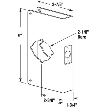 Door Reinforcr Brs9551 Pack Of 1