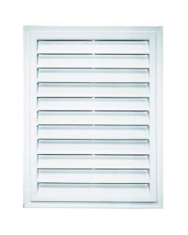 Builders Edge 120061824117 18 X 24 Rectangular Vent 117 Bright White