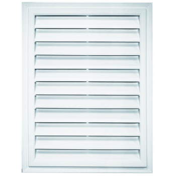 Builders Edge 120061824117 18 X 24 Rectangular Vent 117 Bright White