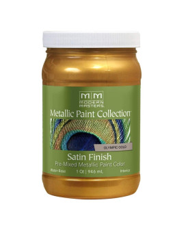 Modern Masters 1 Qt Me659 Olympic Gold Metallic Paint Collection Waterbased Decorative Metallic Paint