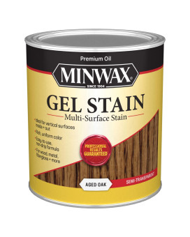 Minwax Gel Stain For Interior Wood Surfaces Quart Aged Oak