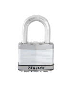 Master Lock M15Xdlf Magnum Heavy Duty Padlock With Key 1 Pack Laminated