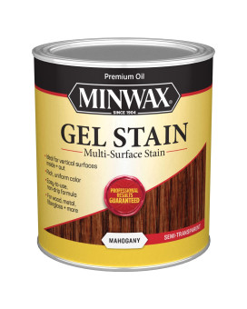 Minwax Gel Stain For Interior Wood Surfaces Quart Mahogany