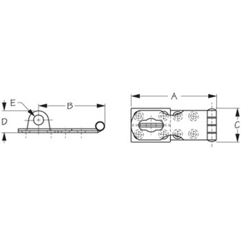 Seadog 2211301 Swivel Hasp 8 Fh