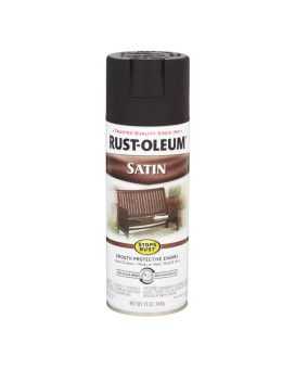 Spraypaint Satn Blk 12Oz Pack Of 6