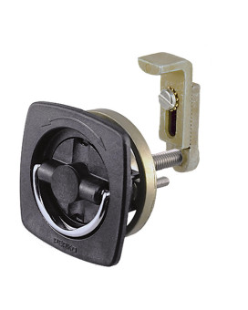 Perko 0932Dp2Blk Flushmount Nonlocking Latch With Offset Adjustable Cam Bar For 118 To 2 Diameter Black