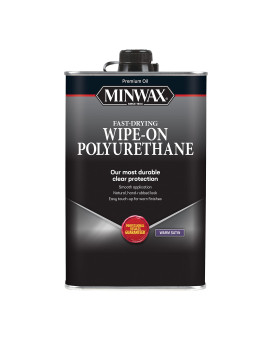 Minwax 60910000 Wipeon Poly Quart Satin 32 Fl Oz