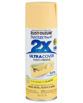 Rustoleum 249064 Painters Touch 2X Ultra Cover 12 Ounce Pack Of 1 Satin Summer Squash