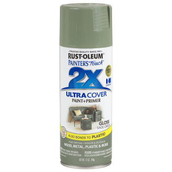 Rustoleum 249094 Painters Touch 2X Ultra Cover 12 Ounce Pack Of 1 Gloss Sage Green