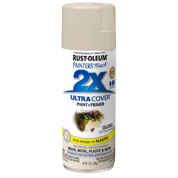 Rustoleum 249099 Painters Touch 2X Ultra Cover 12 Ounce Pack Of 1 Gloss Navajo White