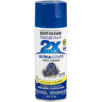 Rustoleum 249114 Painters Touch 2X Ultra Cover 12 Oz Gloss Deep Blue