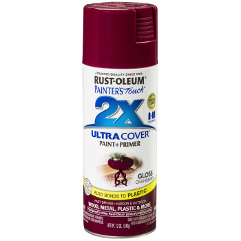 Rustoleum 249863 Painters Touch 2X Ultra Cover 12 Ounce Pack Of 1 Gloss Cranberry