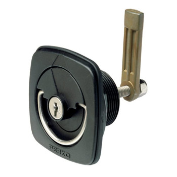 Perko 1081Dp3Blk Flushmount Locking Latch For 38 To 78 Thick Smoothcarpeted Surface Fits 238 Hole 1116 To 29