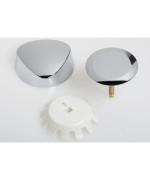 Geberit Readytofitset D52 For Bathtub Drain With Turn Handle Actuation Bright Chromeplated