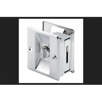 Slideco 164159 Satin Nickel Pocket Door Privacy Lock Single Pack