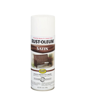 Sprypaint Satn Wht 12Oz Pack Of 6