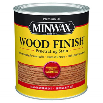 1109453 Stain Minwax Qt Sedo Red Minwax Wood Finish Semitransparent Sedona Red Oilbased Penetrating Wood Stain 1 Qt Pack Of 4