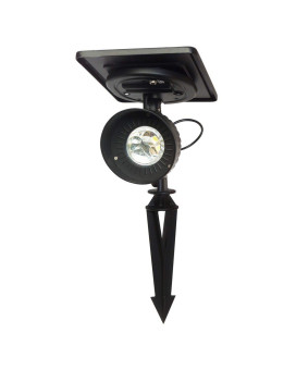 Gama Sonic Progressive Solar Outdoor Garden And Landscape Led Spotlight Brightwhite Led Gs103 Black Finish