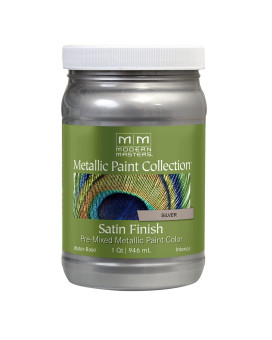 Modern Masters 1 Qt Me150 Silver Metallic Paint Collection Waterbased Decorative Metallic Paint