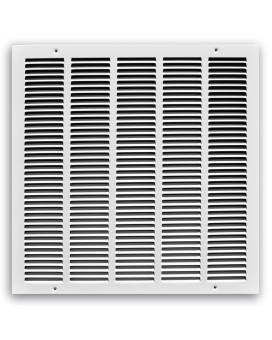 Truaire C170 20X20Duct Opening Measurements Return Air Grille 20Inch By 20Inch Sidewall Or Ceiling Return Air Grille White