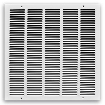 Truaire C170 20X20Duct Opening Measurements Return Air Grille 20Inch By 20Inch Sidewall Or Ceiling Return Air Grille White