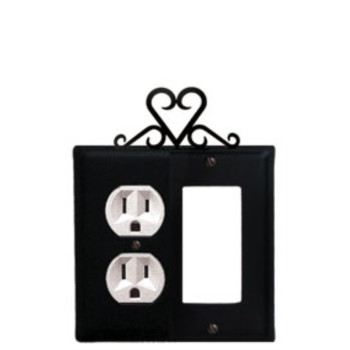 Heart Single Outlet And Gfi Cover