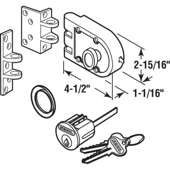 Deadlock 1Cyl Anglflat Pack Of 1