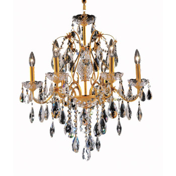 Elegant Lighting 2016D24Grc 24 D X 21 In St Francis Collection Hanging Fixture Royal Cut Gold