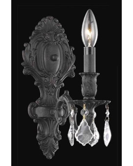 Elegant Lighting 9601W5Dbrc 5 W X 115 H In Monarch Wall Sconce Royal Cut Dark Bronze