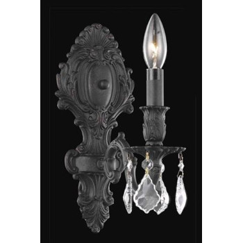 Elegant Lighting 9601W5Dbrc 5 W X 115 H In Monarch Wall Sconce Royal Cut Dark Bronze