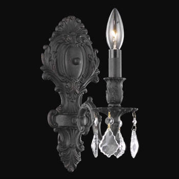 Elegant Lighting 9601W5Dbrc 5 W X 115 H In Monarch Wall Sconce Royal Cut Dark Bronze