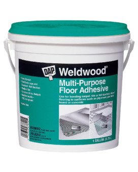 1877372 Floor Adhesive Wht 1Gal Dap Weldwood High Strength Synthetic Latexresins Floor Adhesive 1 Gal Pack Of 4