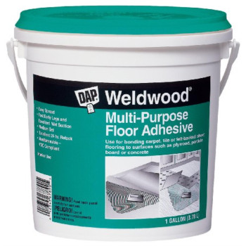 1877372 Floor Adhesive Wht 1Gal Dap Weldwood High Strength Synthetic Latexresins Floor Adhesive 1 Gal Pack Of 4