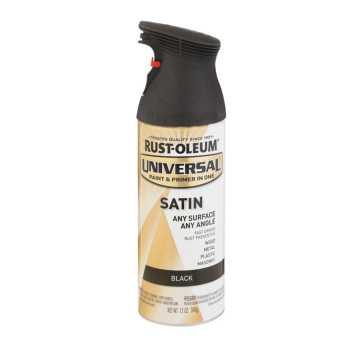 Universal Satin Black Pack Of 6