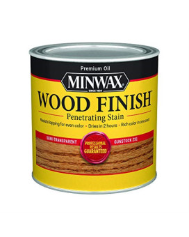 1269885 Minwax Stain Gunstck5Pt Minwax Wood Finish Semitransparent Gunstock Oilbased Penetrating Wood Stain 05 Pt Pack Of 4