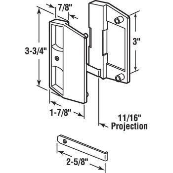 Handle Screen Door Black Pack Of 1