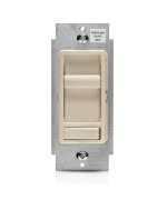 Leviton Sureslide Dimmer Switch For Dimmable Led Halogen And Incandescent Bulbs 6674P0T Light Almond